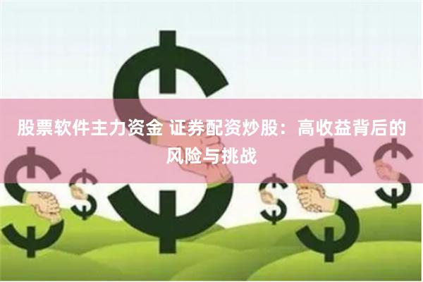 股票软件主力资金 证券配资炒股：高收益背后的风险与挑战